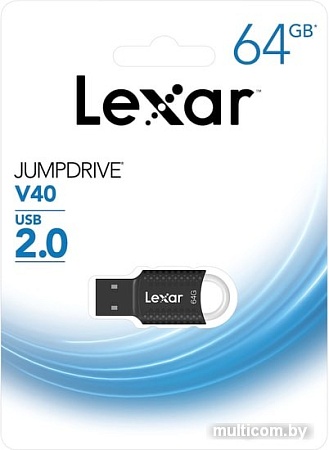 USB Flash Lexar JumpDrive V40 64GB (черный)