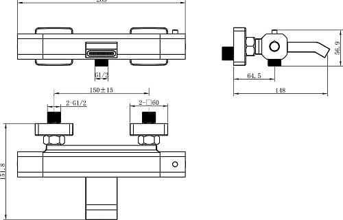 Смеситель Lauter Comfort 21YH40400