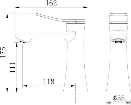 Смеситель Grossman Advans 510.K35.09.210 (черный матовый)