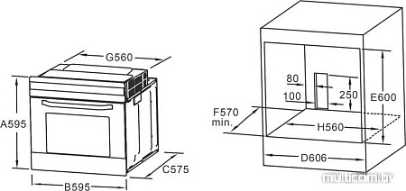 Духовой шкаф Midea MO 98200 SC GW