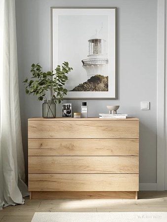 Комод Горизонт Нео 1050 4 ящика (дуб золотой крафт)