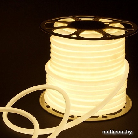 Гибкий неон Elektrostandard 220V 9.6W 144Led 2835 IP67 круглый дневной белый a052996