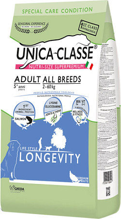 Сухой корм для собак Unica Classe Special Care Condition Adult All Breeds Longevity Salmon 3 кг