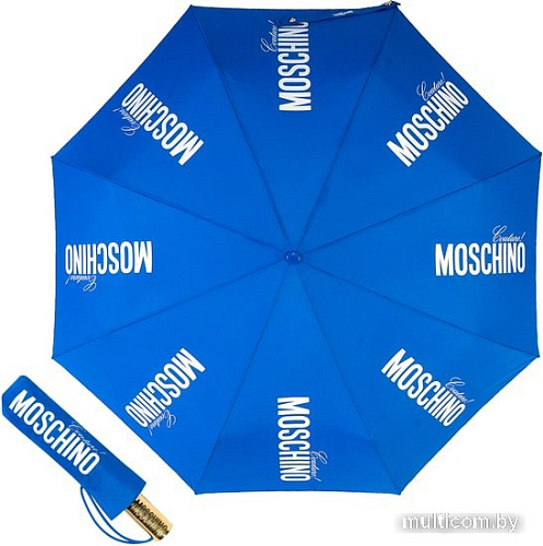 Зонт Moschino 8730-OCA Couture Gold Blue