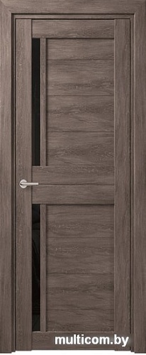 Юркас Deform D17 ДО 90x200 (дуб шале графит/lacobel черный лак)