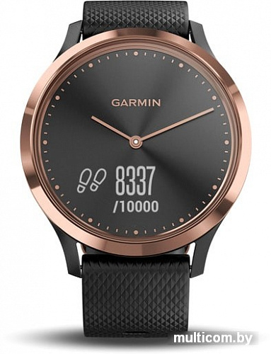 Умные часы Garmin Vivomove HR Sport S/M (розовое золото/черный)