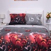 Постельное белье Миланика Пламя 1.5сп (поплин)