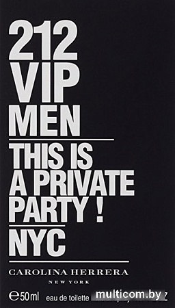 Carolina Herrera 212 VIP Men EdT (50 мл)