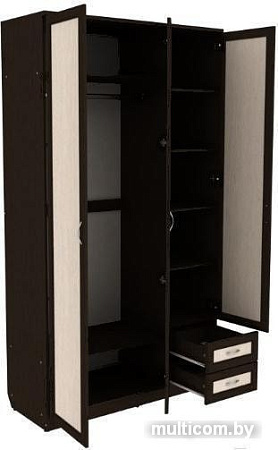 Шкаф распашной Уют Сервис Гарун 113 (венге)