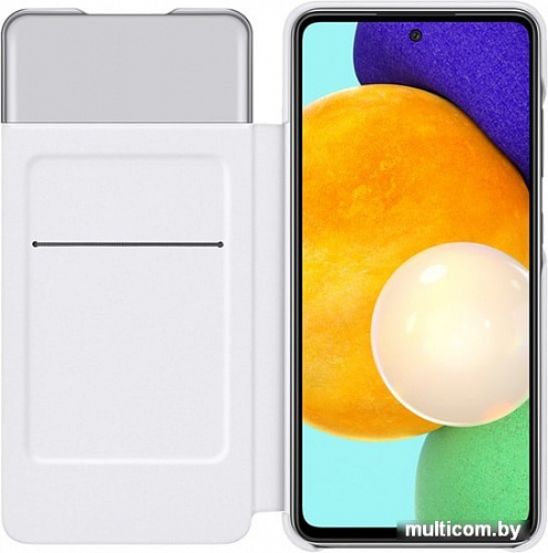 Чехол Samsung S View Wallet Cover для Samsung Galaxy A52 (белый)