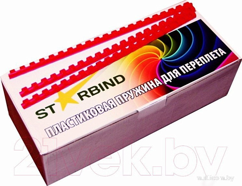 Расходные материалы для ламинаторов и брошюровщиков Starbind 6мм BP06Rd (100шт, красный)