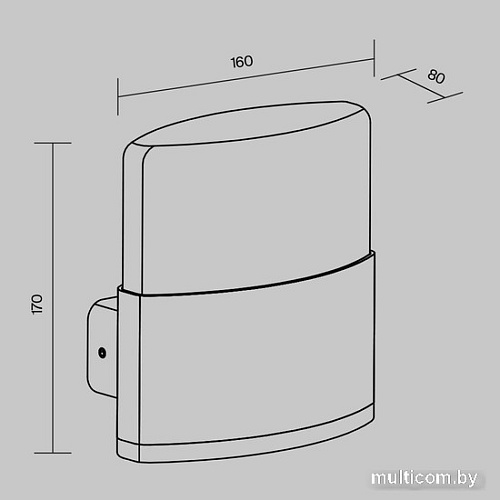 Уличный настенный светильник Maytoni Rom O442WL-L12GF3K1