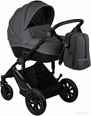Универсальная коляска Indigo Coin (3 в 1, темно-серый)