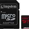 Карта памяти Kingston Canvas React SDCR/256GB microSDXC 256GB + адаптер