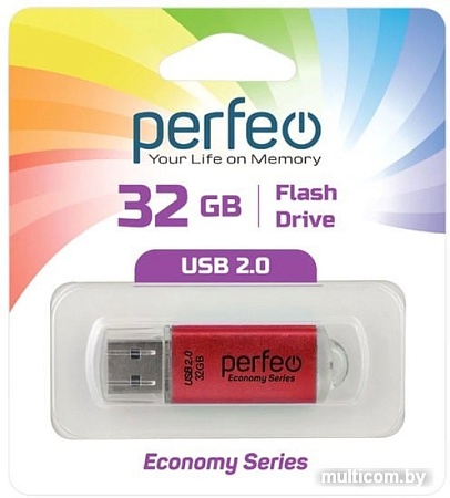 USB Flash Perfeo E01 32GB (красный)