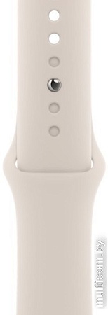 Умные часы Apple Watch Series 9 41 мм (алюминиевый корпус, звездный свет/звездный свет, спортивный силиконовый ремешок S/M)