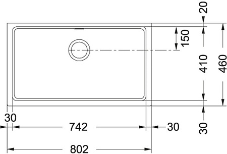 Кухонная мойка Franke KBG 110-70 (графит)