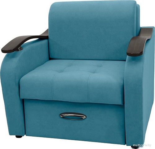 Кресло Сириус Лидер-2 ППУ 95x110 (Eva 29 велюр голубой)