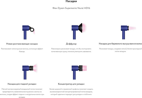 Фен Dyson HD16 515092-01 (синий/топаз)