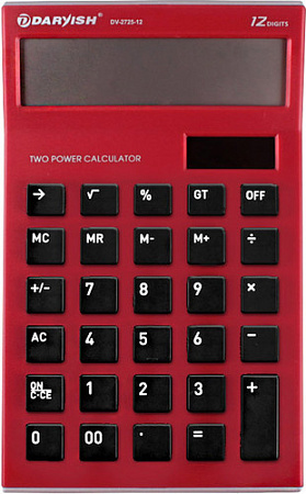 Бухгалтерский калькулятор Darvish DV-2725-12R (красный)