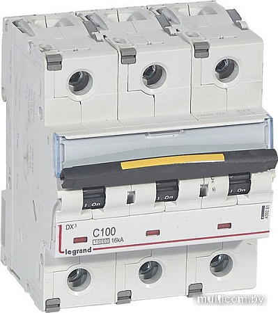 Выключатель автоматический Legrand DX3 3P C 100A 16kA 4.5M 409281