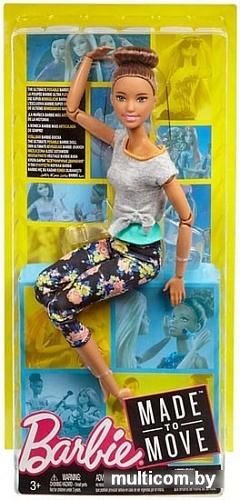 Кукла Barbie Made To Move Doll - Original with Brunette Updo FTG82