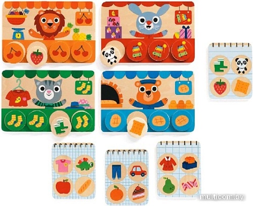 Развивающая игра Djeco Лото Мемо. Магазин 01642