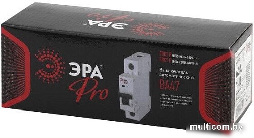 Выключатель автоматический ЭРА Pro NO-900-82 ВА47-29 Б0031788