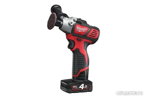 Полировальная машина Milwaukee M12 BPS-421X 4933447799 (с 2-мя АКБ, кейс)