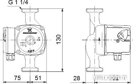 Насос Grundfos UPS 20-40 130