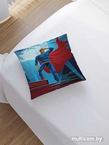 Чехол на подушку JoyArty Супермен в прожекторах sl_23742