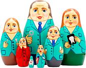 Развивающая игра Брестская Матрешка В виде персонала кабинета стоматолога (набор 7 шт)