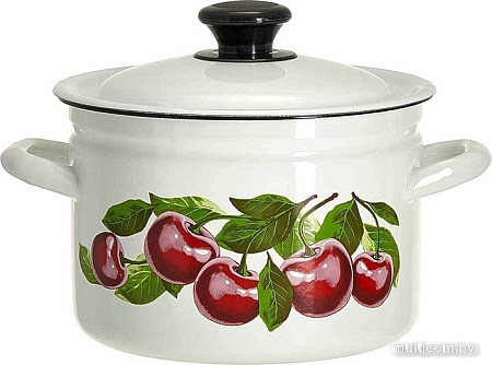 Кастрюля КМЗ Вишневый сад 41704-142/6-У4 (белый)