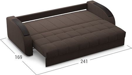 Диван Moon Trade Рио 109 002704 (независимый пружинный блок, коричневый)