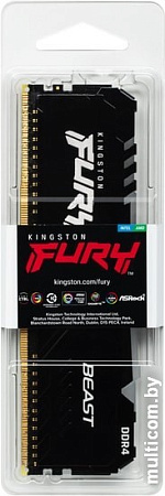 Оперативная память Kingston FURY Beast RGB 32GB DDR4 PC4-28800 KF436C18BBA/32
