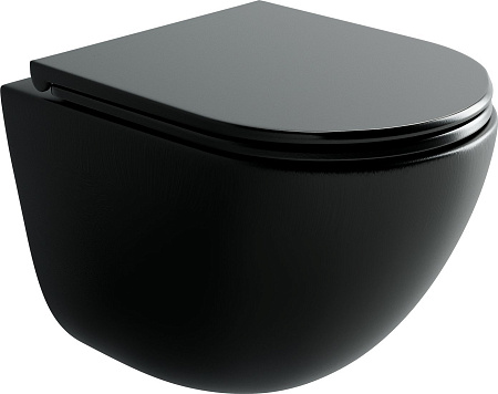 Ceramica Nova Vogue CN4008TMB (черный матовый, с креплением и сиденьем)