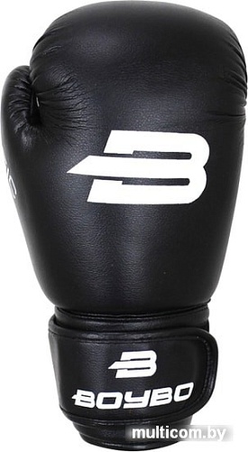 Перчатки для единоборств BoyBo Basic (14 oz, черный)