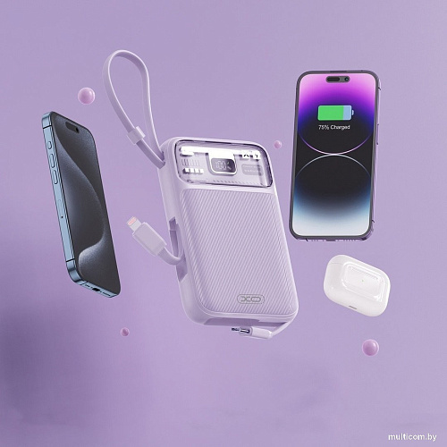 XO PR243 10000mAh (фиолетовый)