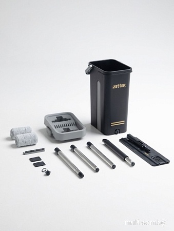 Швабра с отжимом Zetter L ZIP-HOME-0322-17 (черный)