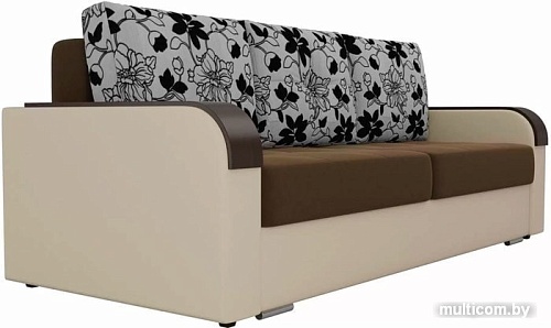 Диван Лига диванов Мейсон 102144 (коричневый/бежевый/серый)