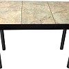 Обеденный стол Solt Мила 3 (мрамор золотой/ноги круглые черные)