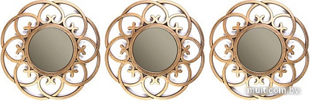 Набор зеркал MonAmi 080-3 (золотистый)