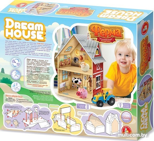 Кукольный домик Десятое королевство Dream House Ферма 04713