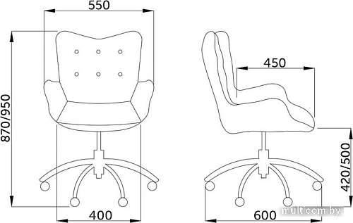 Кресло Седия Белла (мятный велюр)