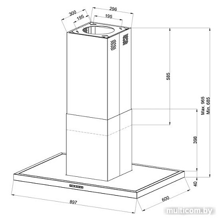 Кухонная вытяжка KUPPERSBERG Dudl 4 LX