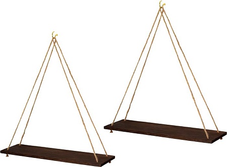 Полка Qwerty Budva 72036 (коричневый, 2 шт)