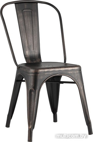 Стул Stool Group Tolix (черный патина золото)