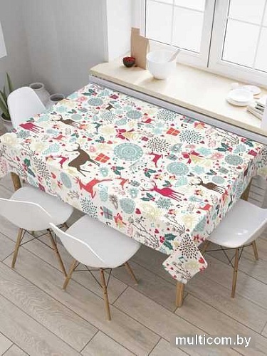 Скатерть JoyArty Новогодние олени tcox_185481_180x145