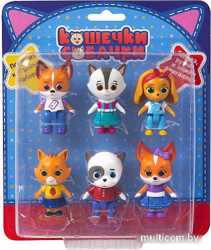 Набор фигурок Кошечки-Собачки 6 героев 39224