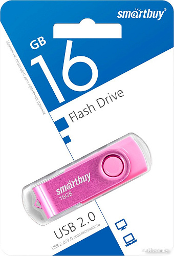 USB Flash SmartBuy Twist 16GB (розовый)